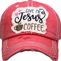 Give Me Jesus & Coffee Baseball Hat