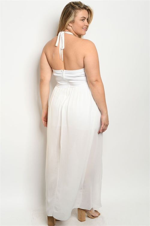 White Plus Size Jumpsuit