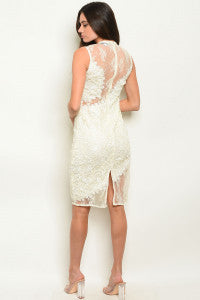 Cream Lace Dress