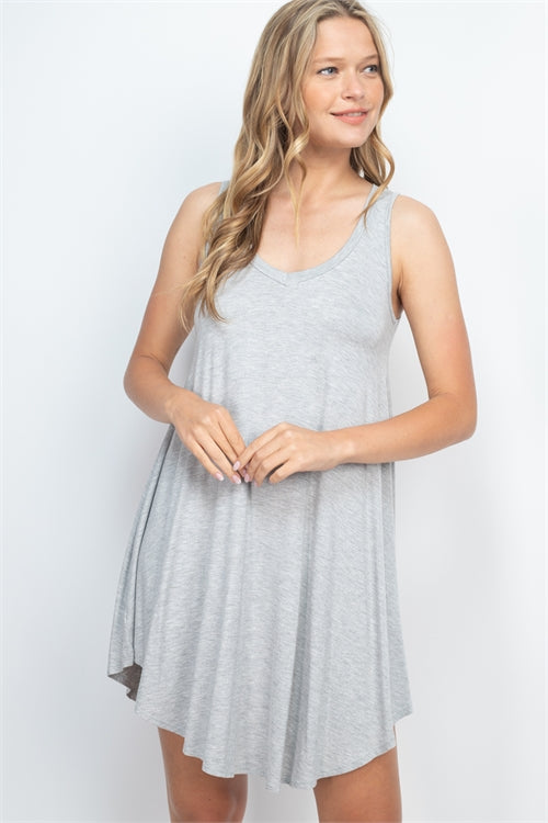 Light Grey Short Sleeve Dress